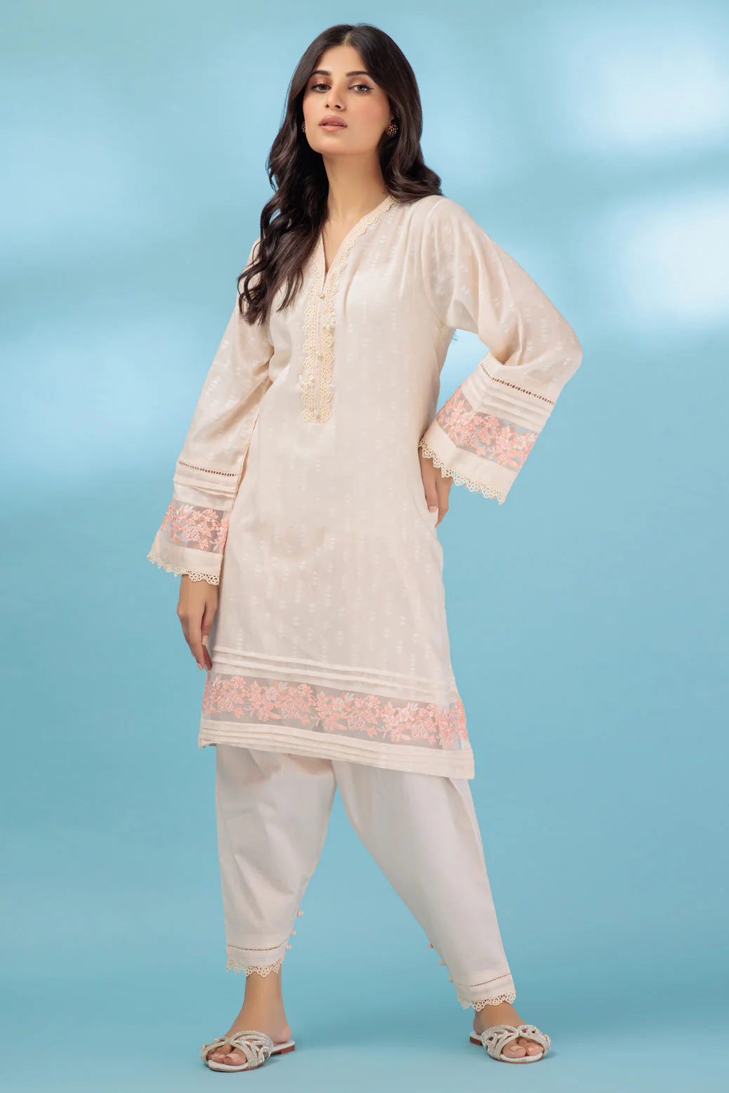L-PEACH-JACQUARD-2 PIECE (SRLS232P32) - Image 3