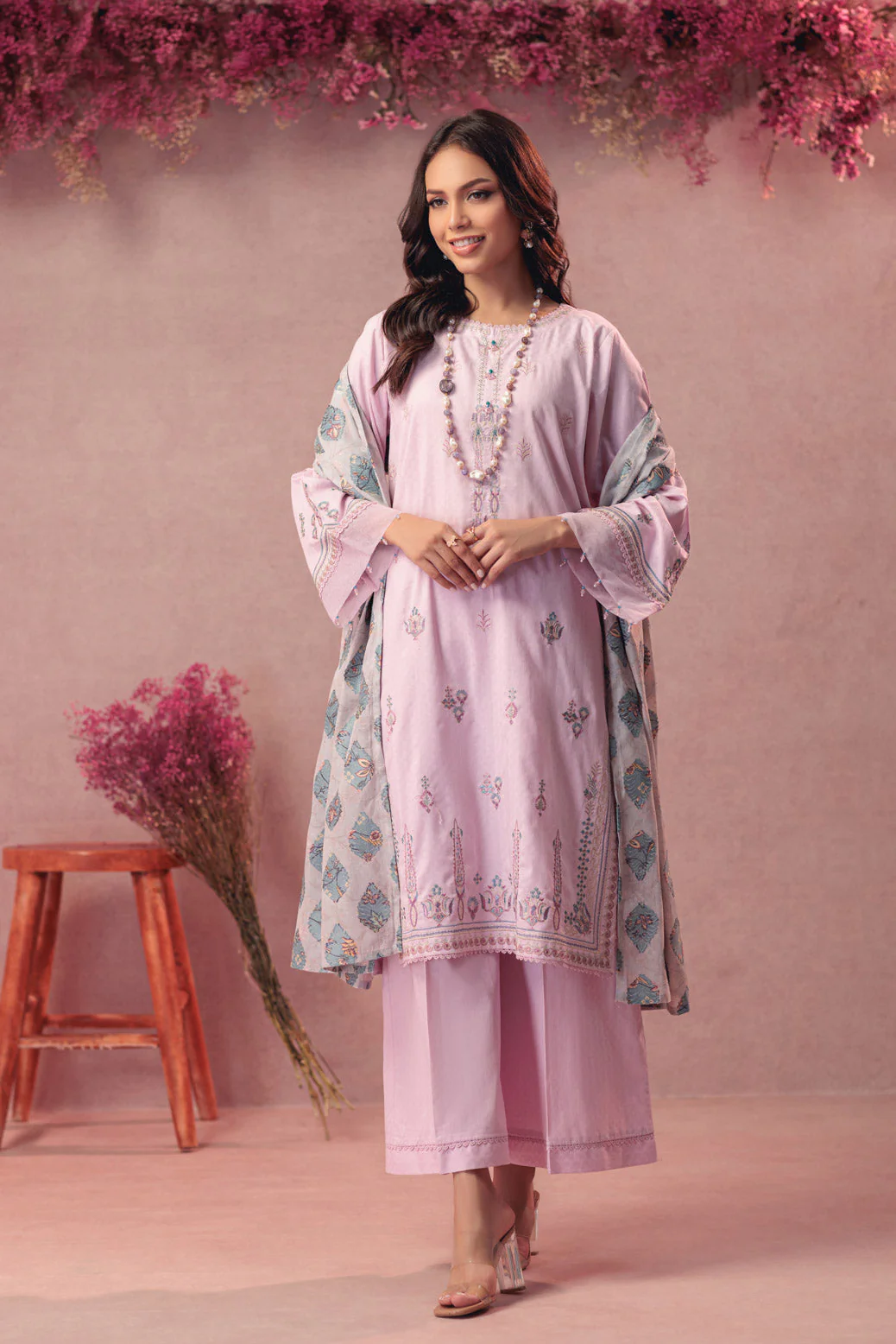 L-PINK-JACQUARD-3 PIECE (6S24C3P133) - Image 5