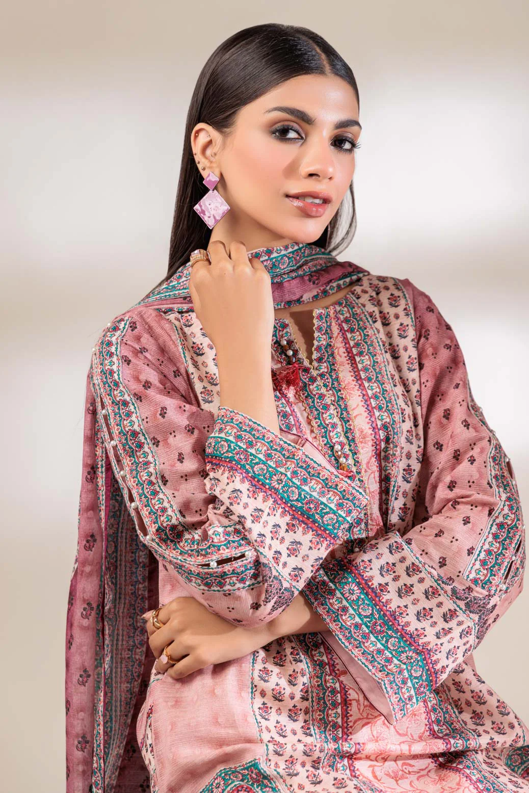 L-PINK-LAWN-3 PIECE (SSS233P93) - Image 3