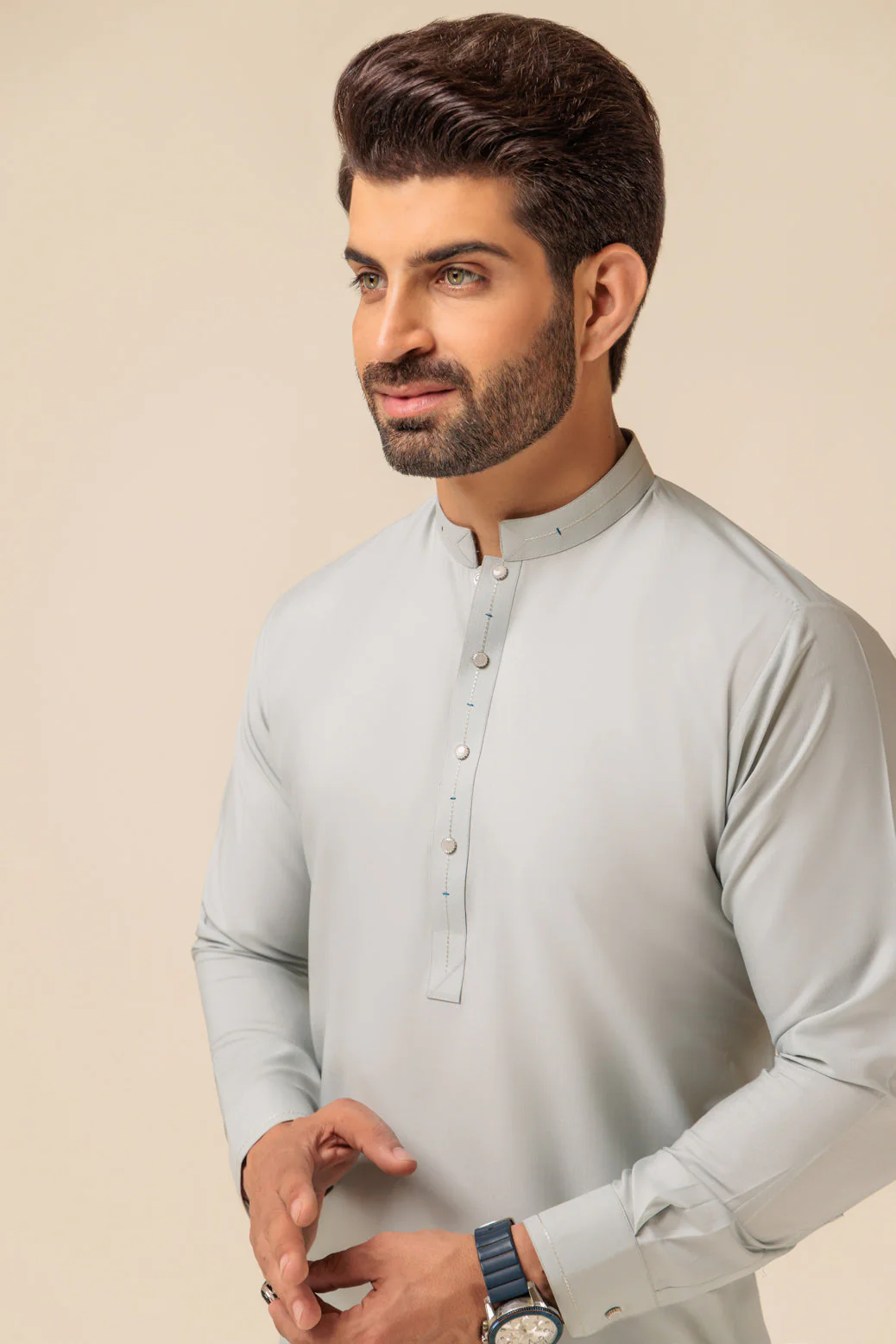 L-PISTA-BLENDED-KURTA PAJAMA TROUSER - (KSB23-009) - Image 3