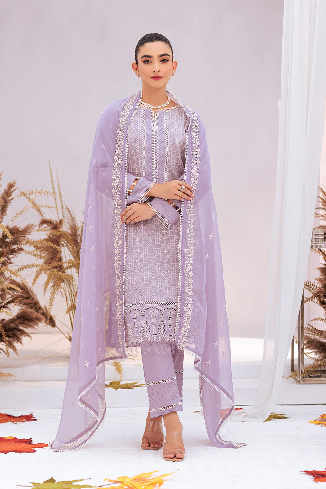 L-PURPLE-CAMBRIC-3 PIECE (WHS223P05) - Image 2