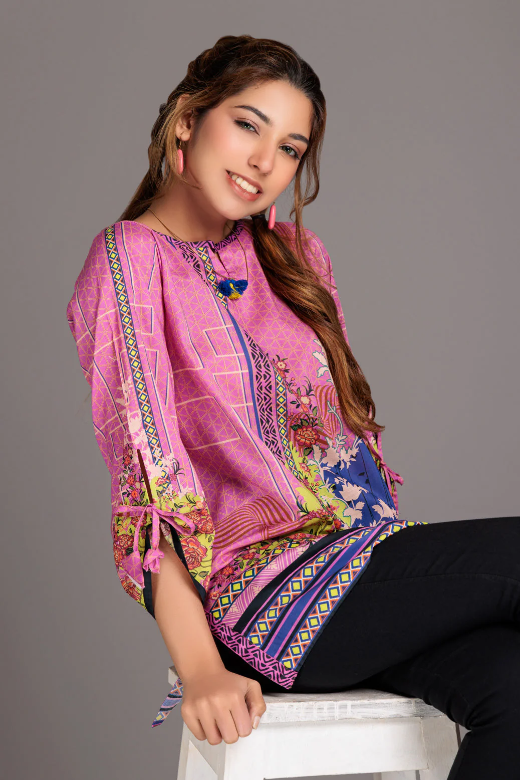 L-PURPLE-LAWN-1 PIECE (SAK231P03) - Image 2