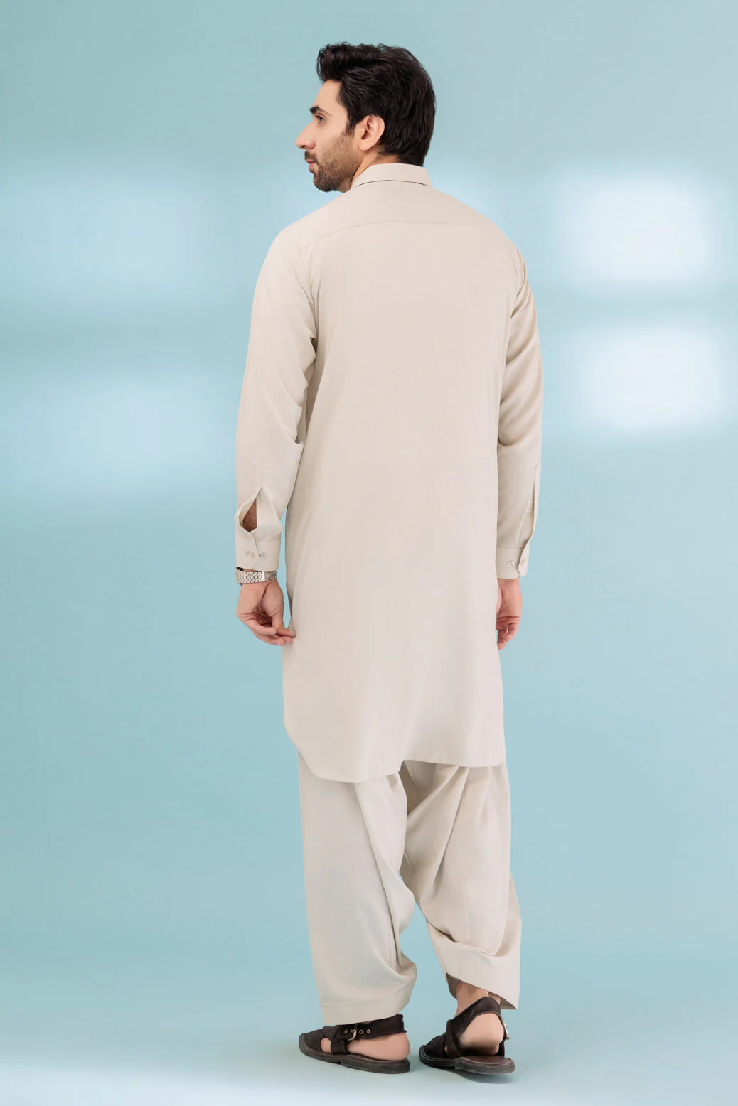 L-TAN-BLENDED-SHALWAR SUIT - (GSSS23-031) - Image 5