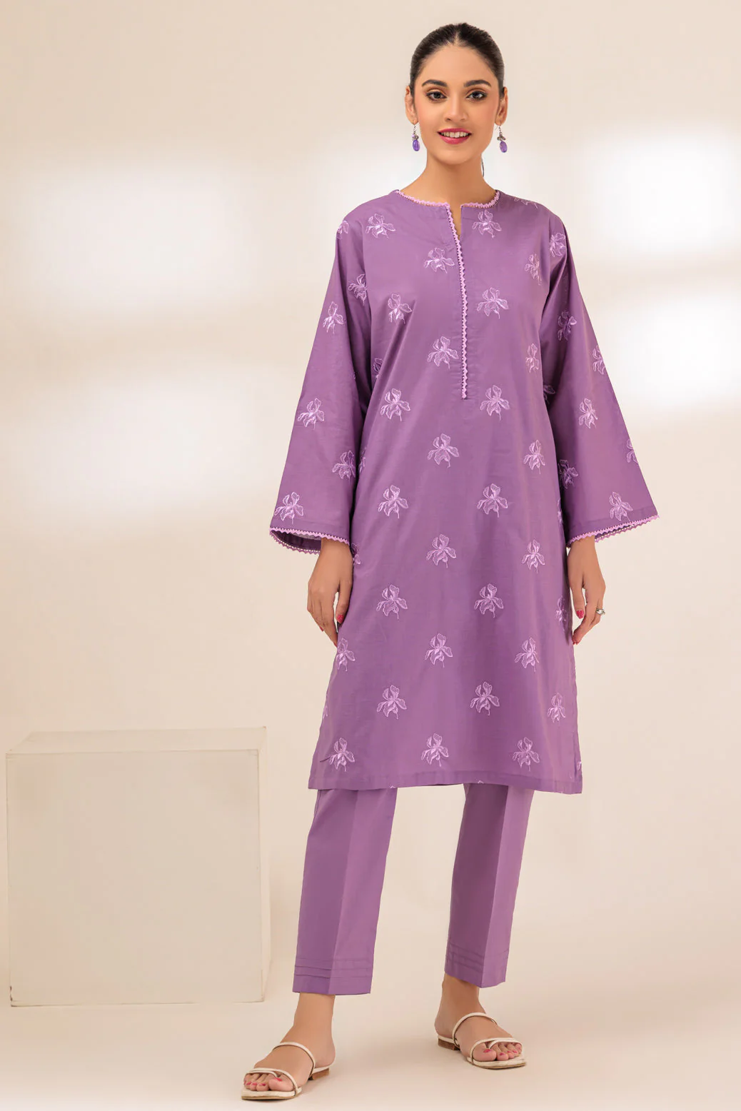 LAVENDER-CAMBRIC-2 PIECE (SRLS232P53) - Image 4