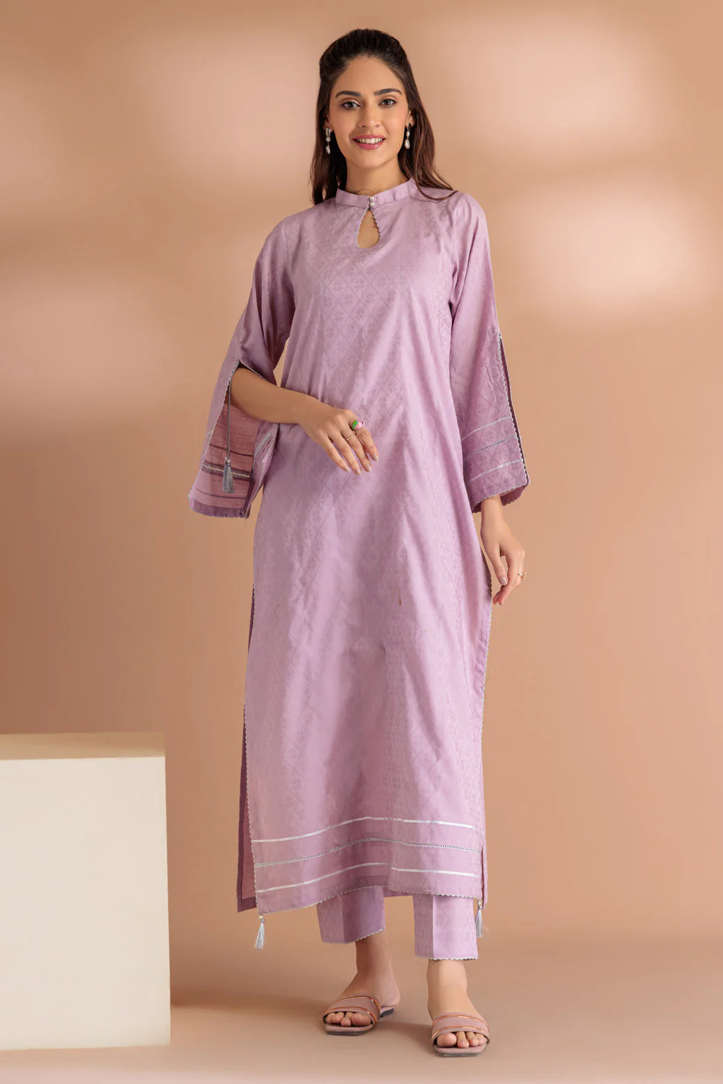 LAVENDER-JACQUARD-2 PIECE (BSRS232P11) - Image 3