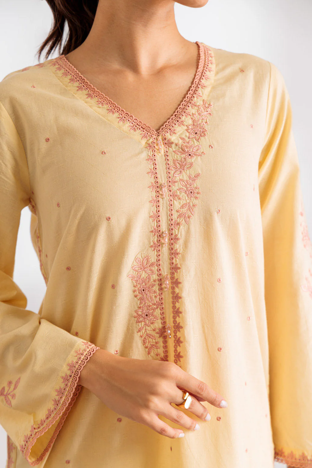 LEMON-JACQUARD-2 PIECE (BS6242P11) - Image 2