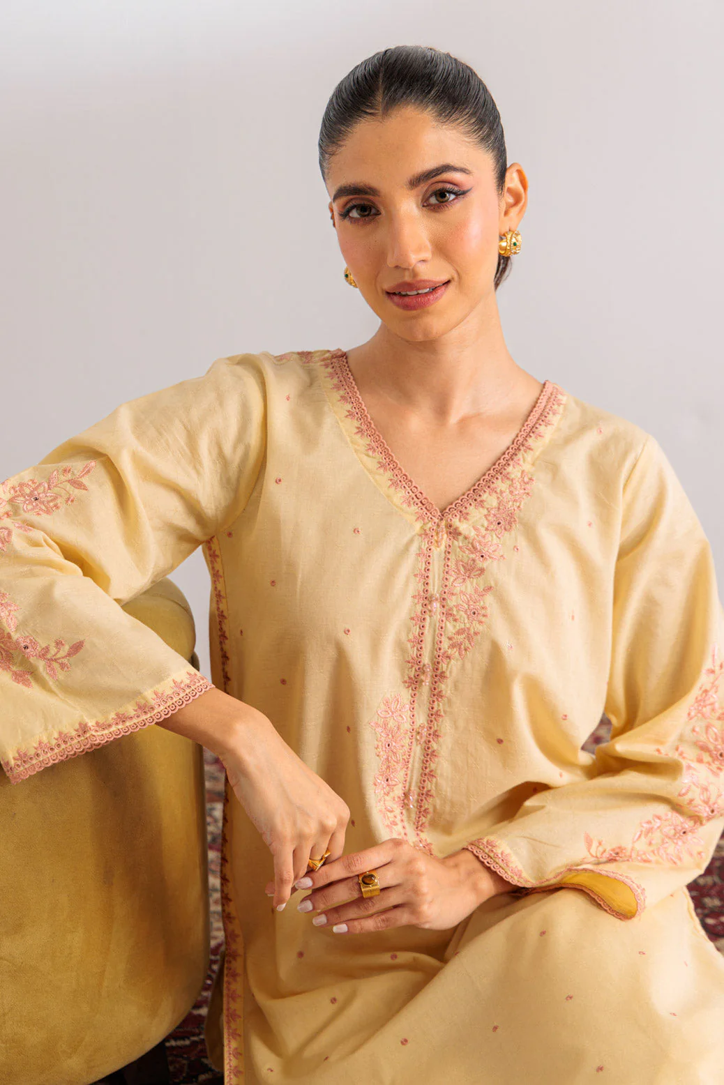 LEMON-JACQUARD-2 PIECE (BS6242P11) - Image 3