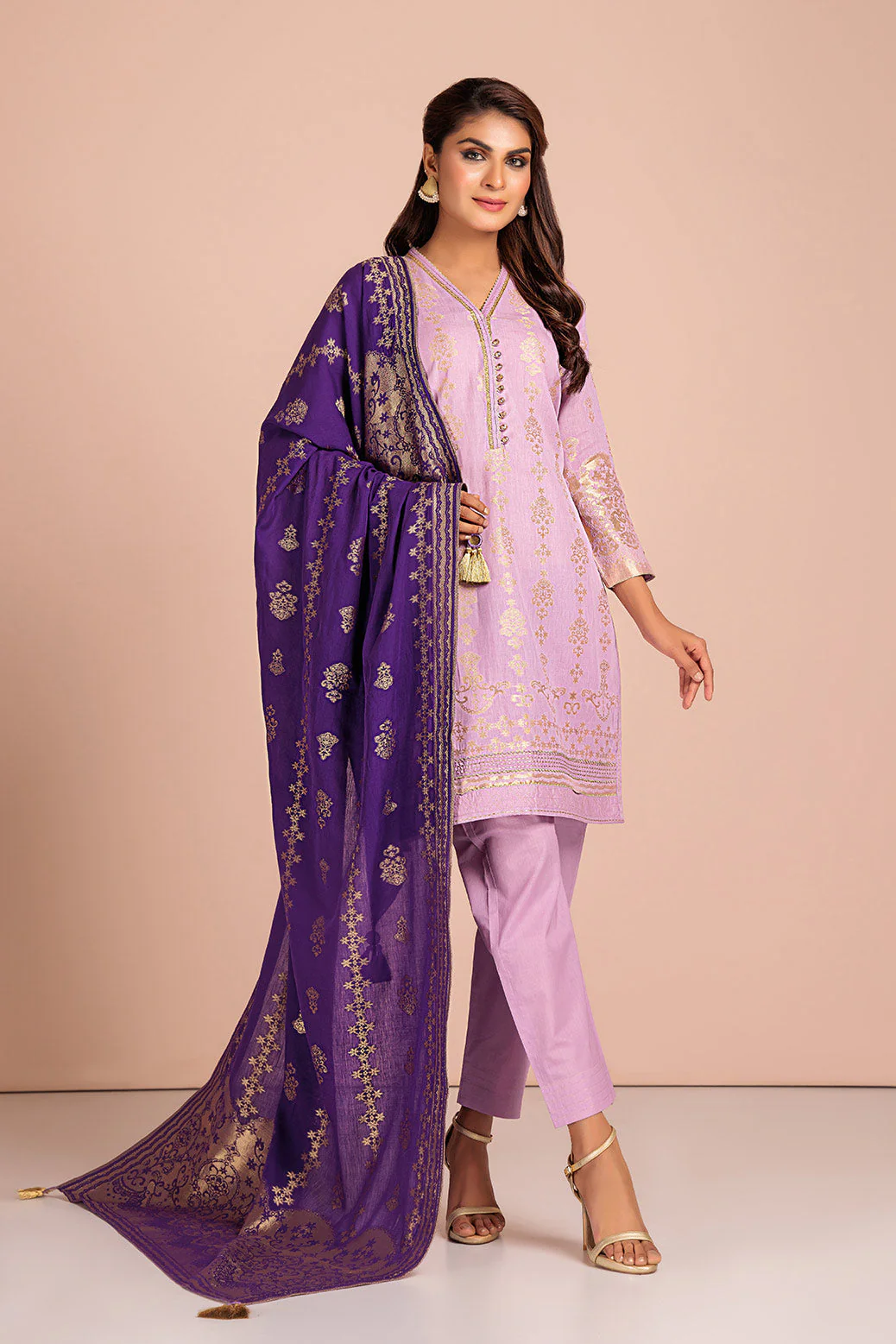 LILAC-JACQUARD-3 PIECE (PWJ2233P20) - Image 2