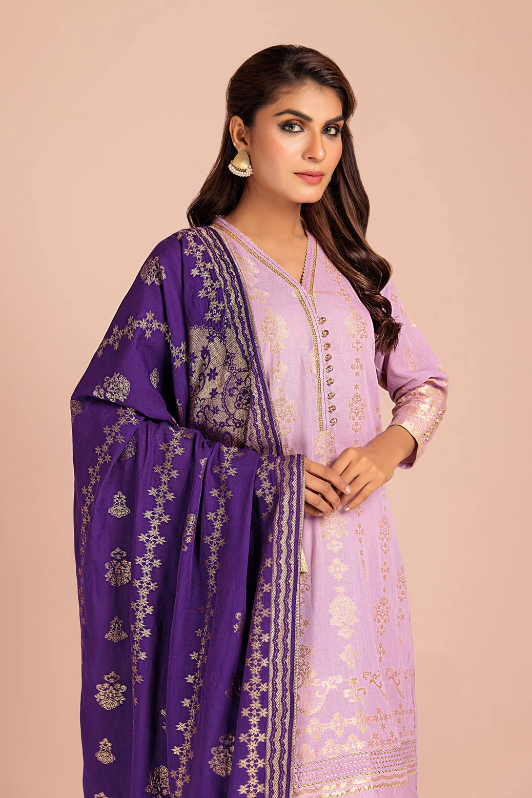 LILAC-JACQUARD-3 PIECE (PWJ2233P20) - Image 4