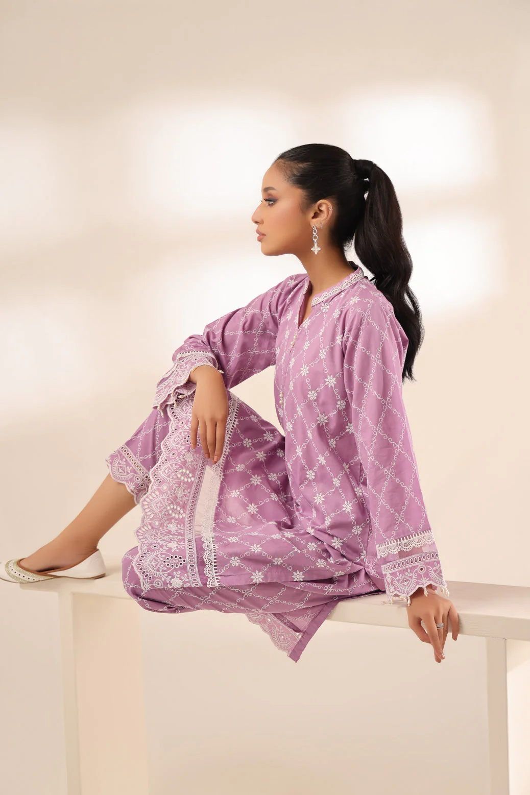 LILAC-LAWN-2 PIECE (SAS232P13) - Image 2
