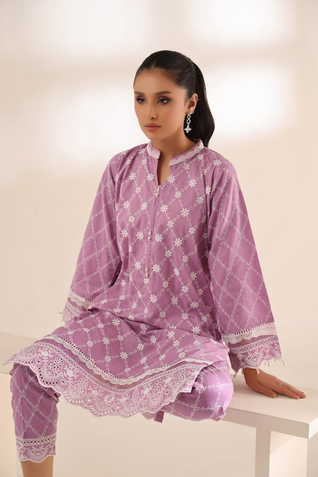 LILAC-LAWN-2 PIECE (SAS232P13) - Image 4