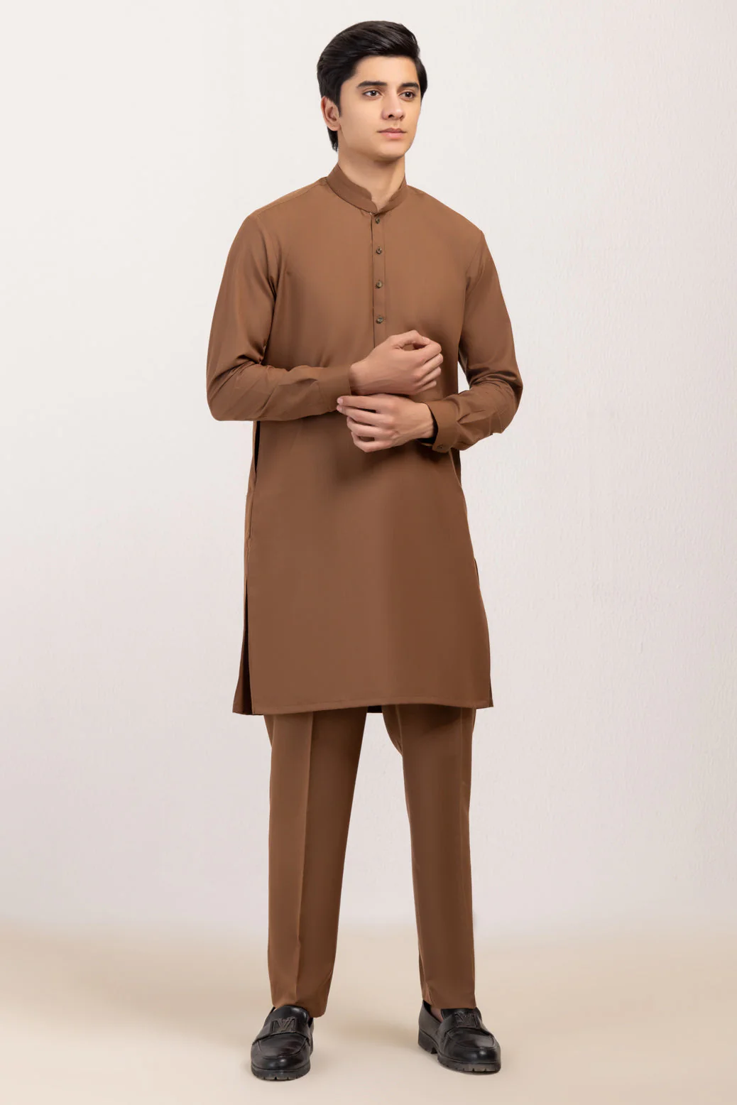 M-BROWN-BLENDED-KURTA TROUSER - (KSW24-030) - Image 4