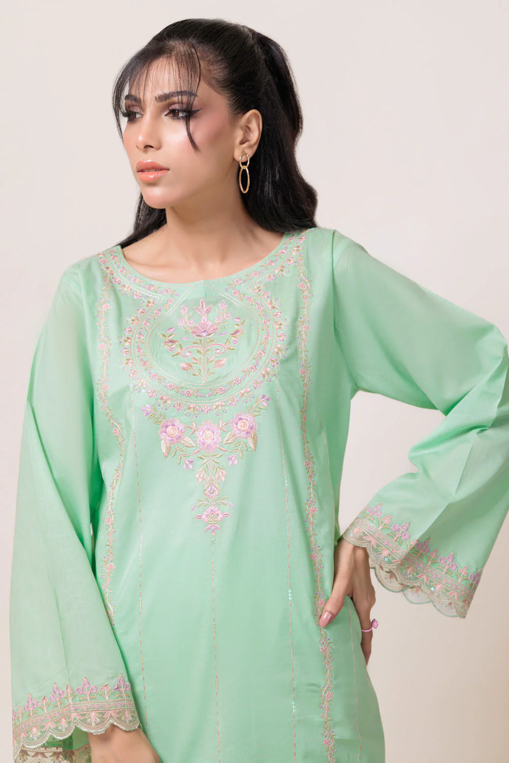 M-GREEN-CAMBRIC-2 PIECE (1S24B2P002) - Image 4