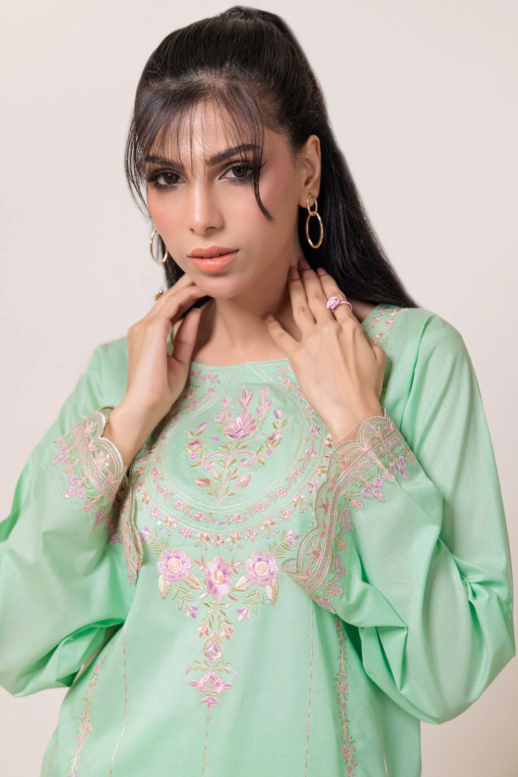 M-GREEN-CAMBRIC-2 PIECE (1S24B2P002) - Image 5