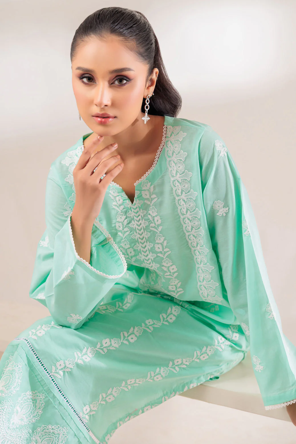 M-GREEN-CAMBRIC-2 PIECE (SHS232P03) - Image 3