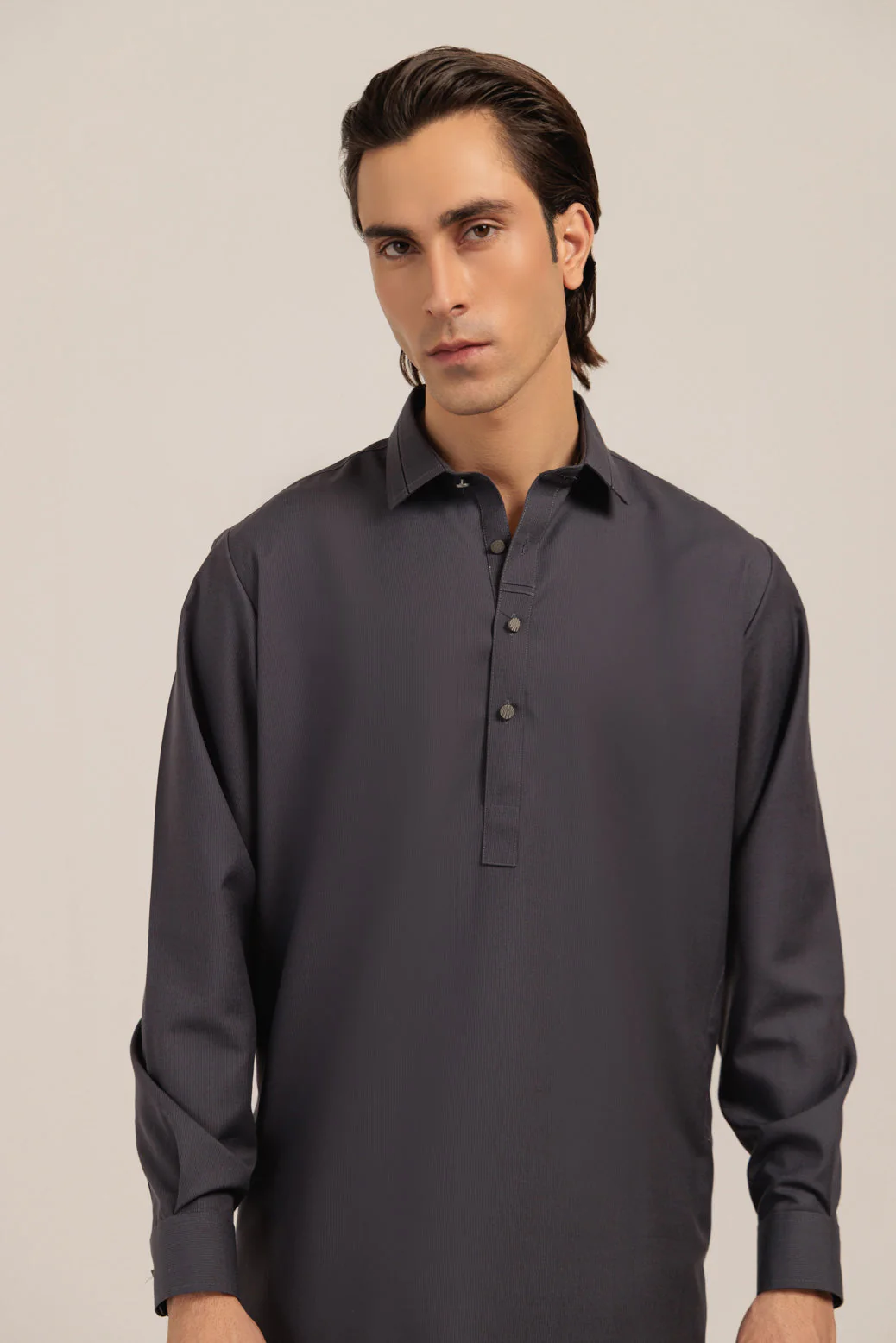 M-GREY-BLENDED-KURTA SHALWAR - (KSRW24-023) - Image 3