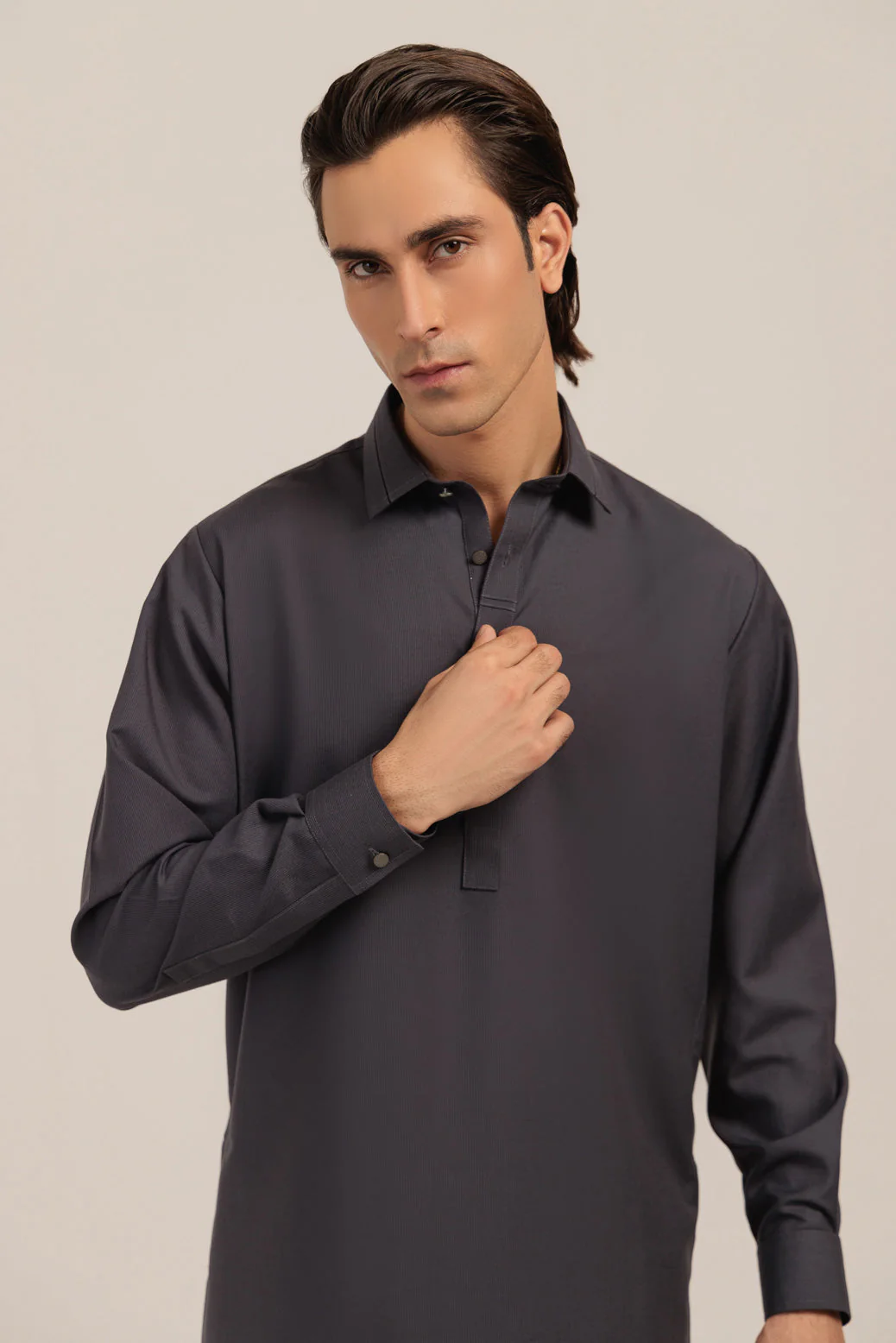M-GREY-BLENDED-KURTA SHALWAR - (KSRW24-023) - Image 4