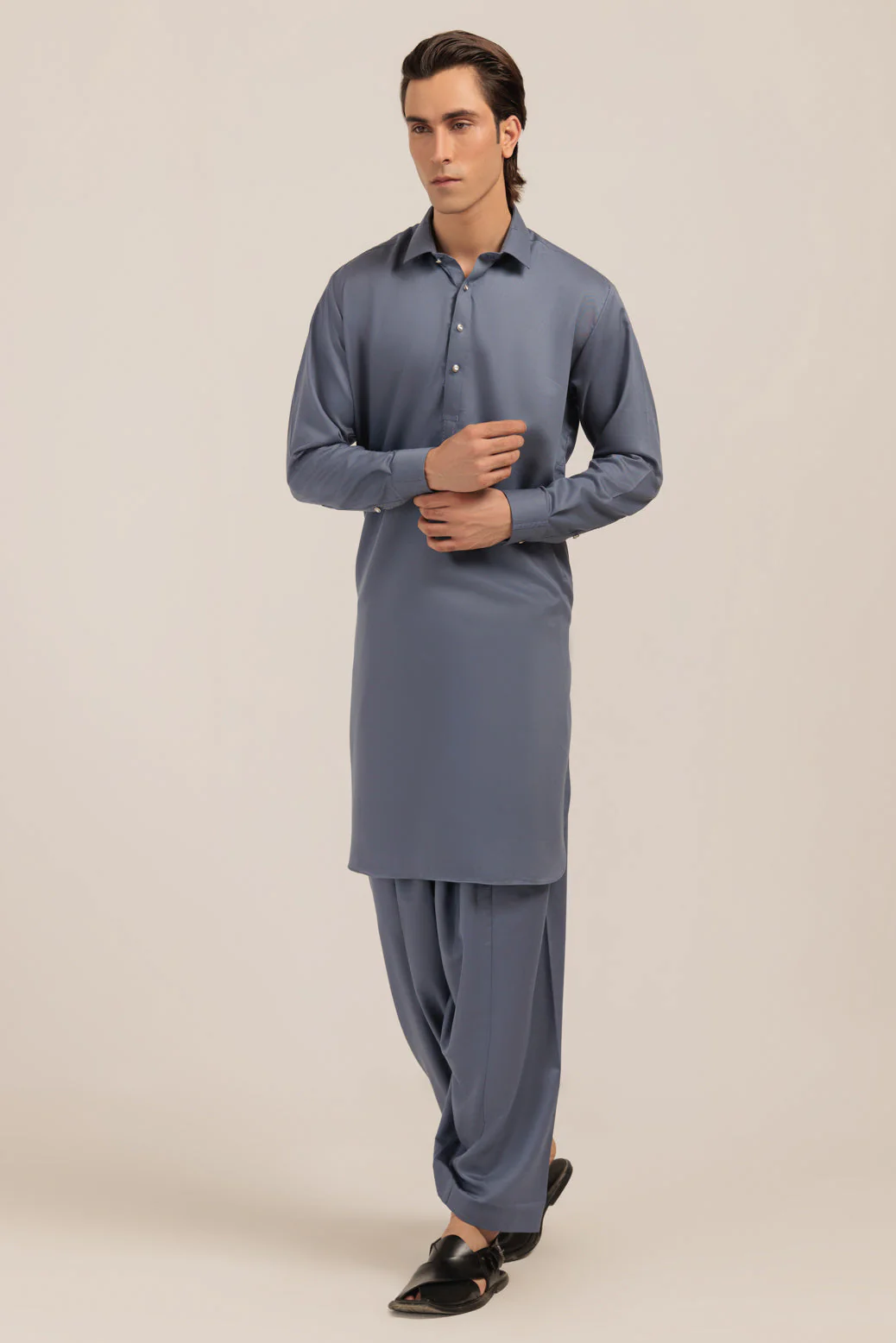 M-GREY-BLENDED-SHALWAR SUIT  - (GSSW24-010) - Image 2