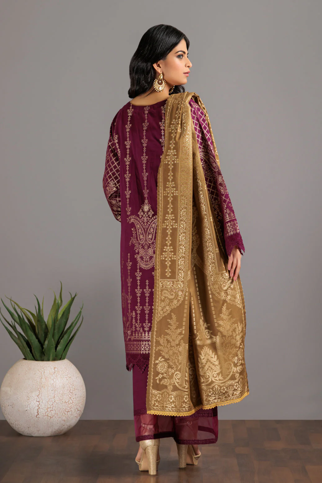 M-PURPLE-JACQUARD-3 PIECE (JHS233P02) - Image 5
