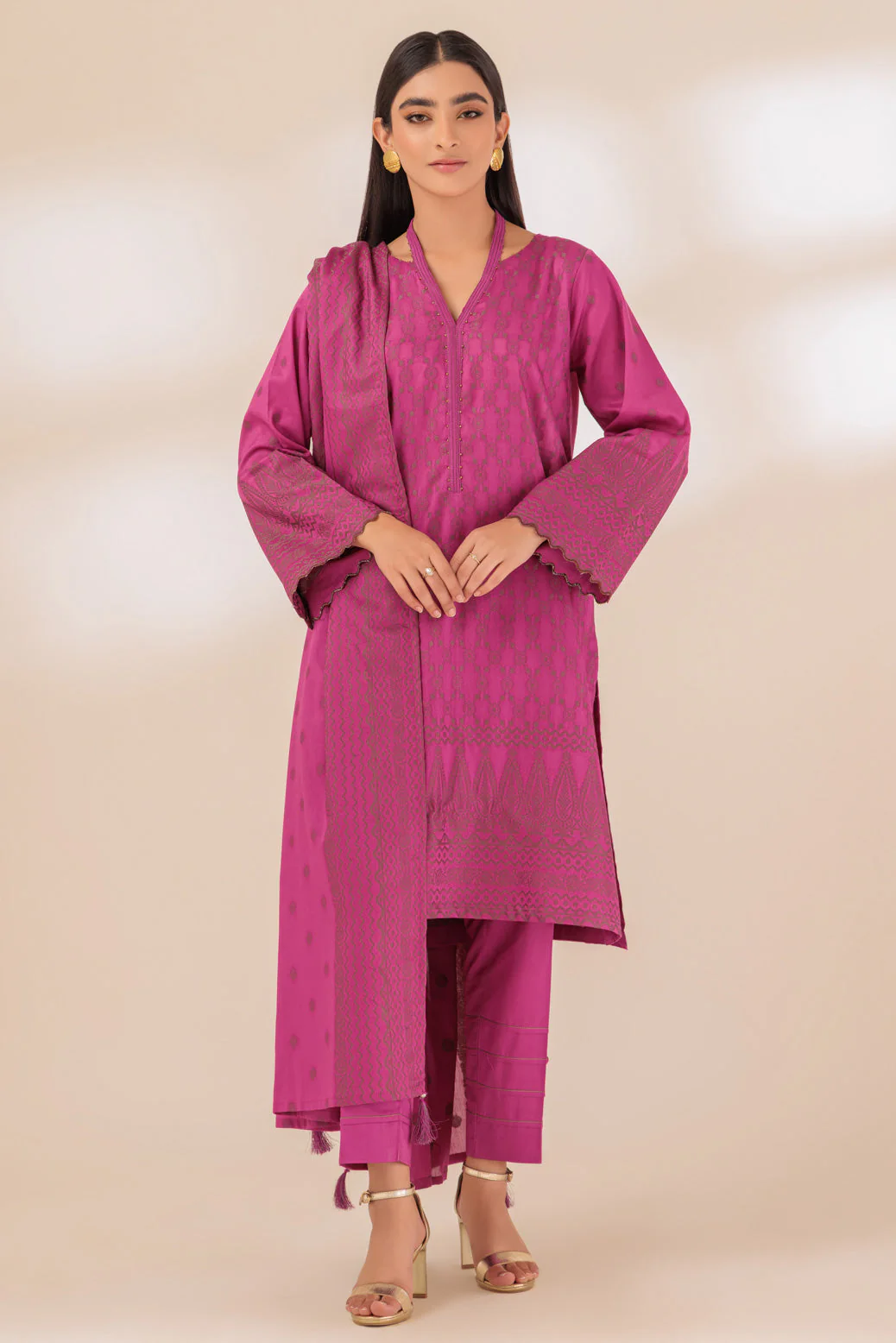 M-PURPLE-JACQUARD-3 PIECE (PWJ3233P02) - Image 2