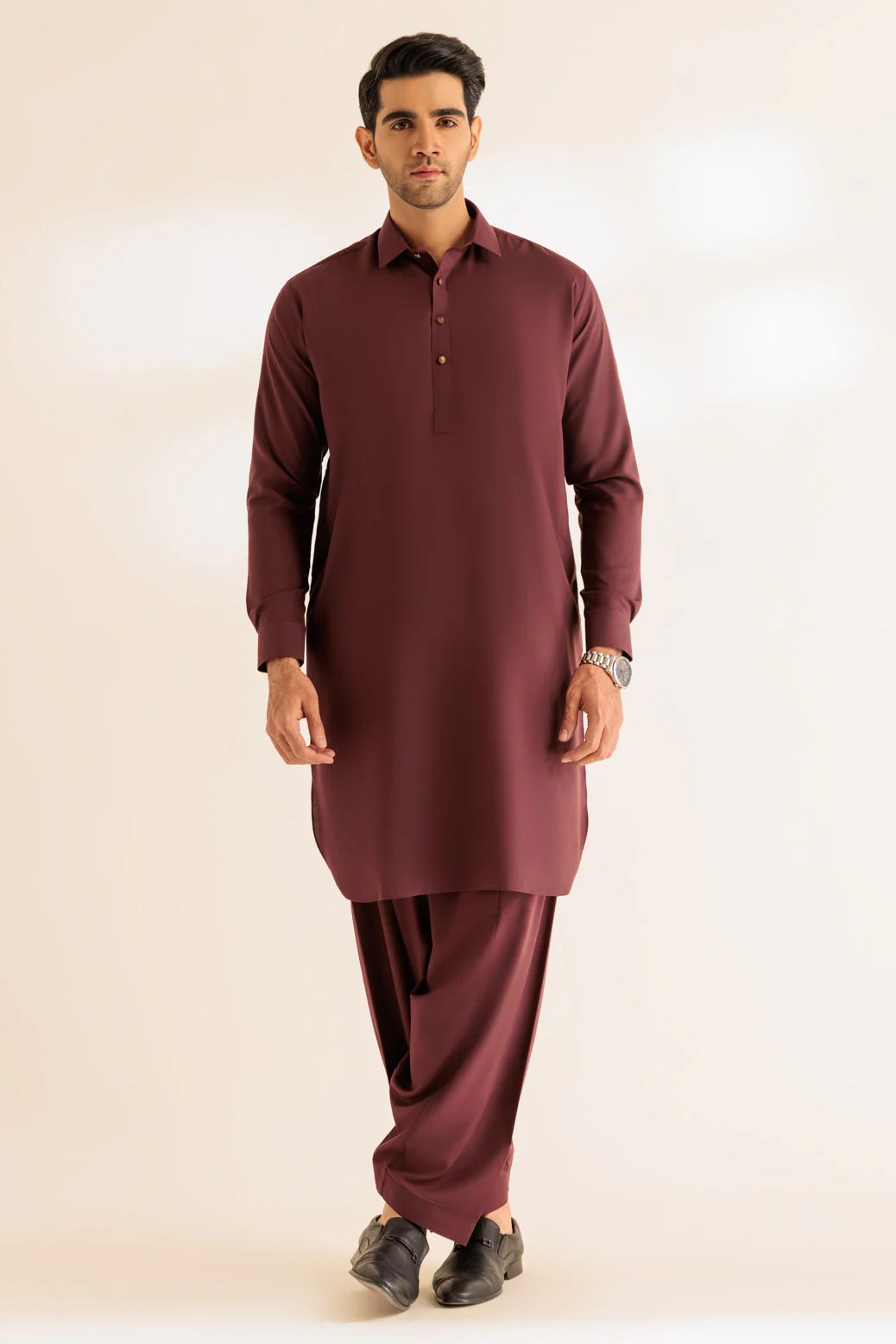 M-RED-BLENDED-SHALWAR SUIT - (GSSR24-002) - Image 3