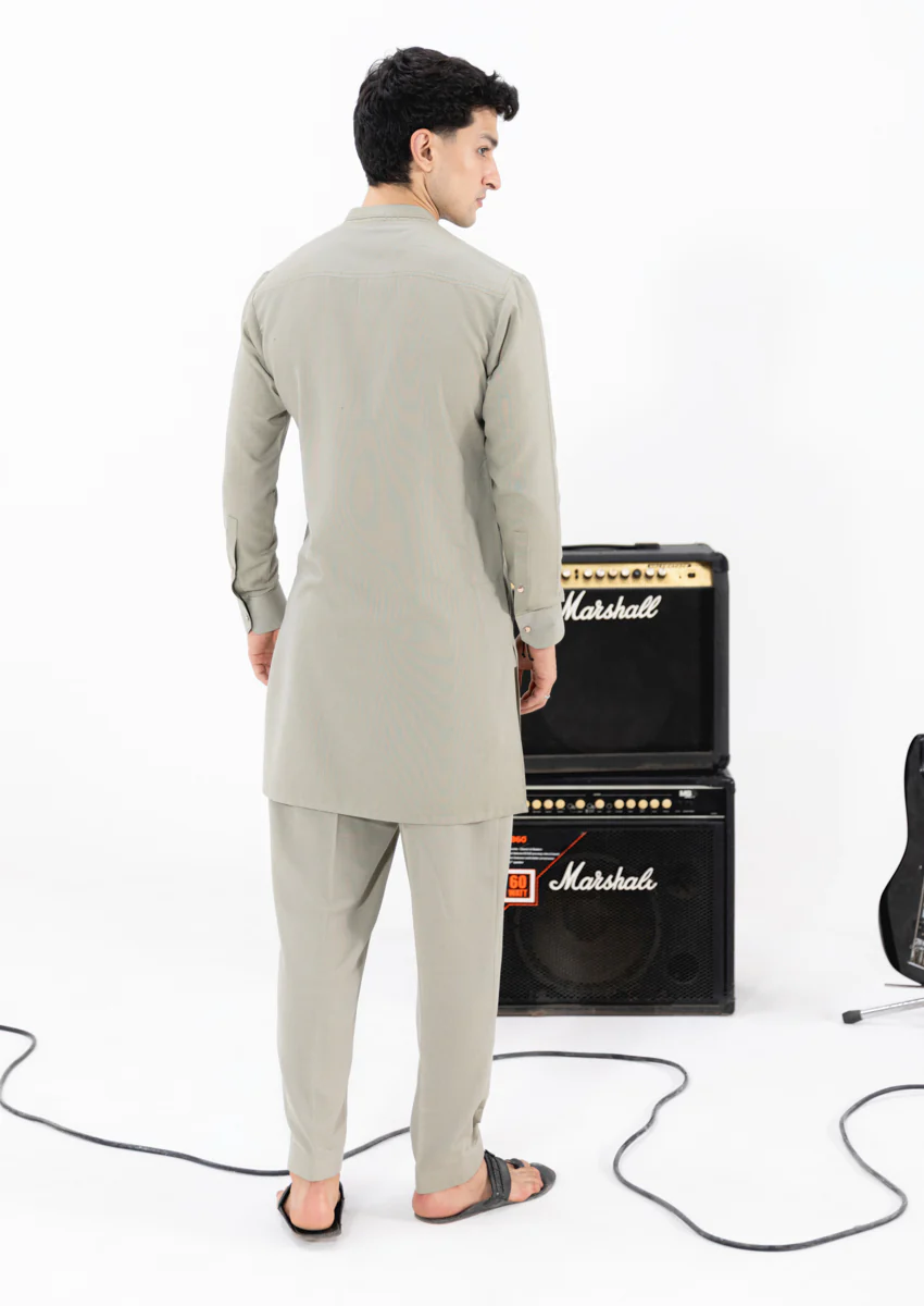 Olive-Blended-Kurta Trouser - (M25KPS2001) - Image 2