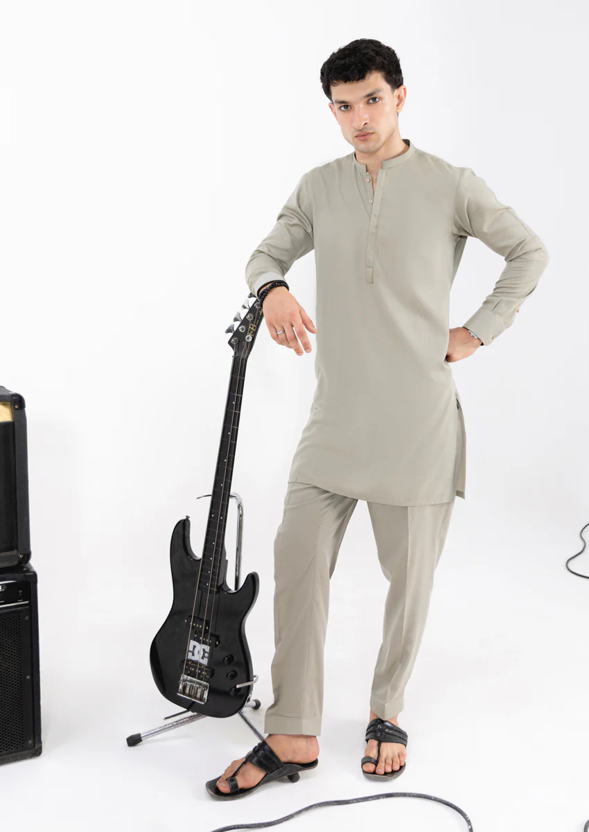 Olive-Blended-Kurta Trouser - (M25KPS2001) - Image 6