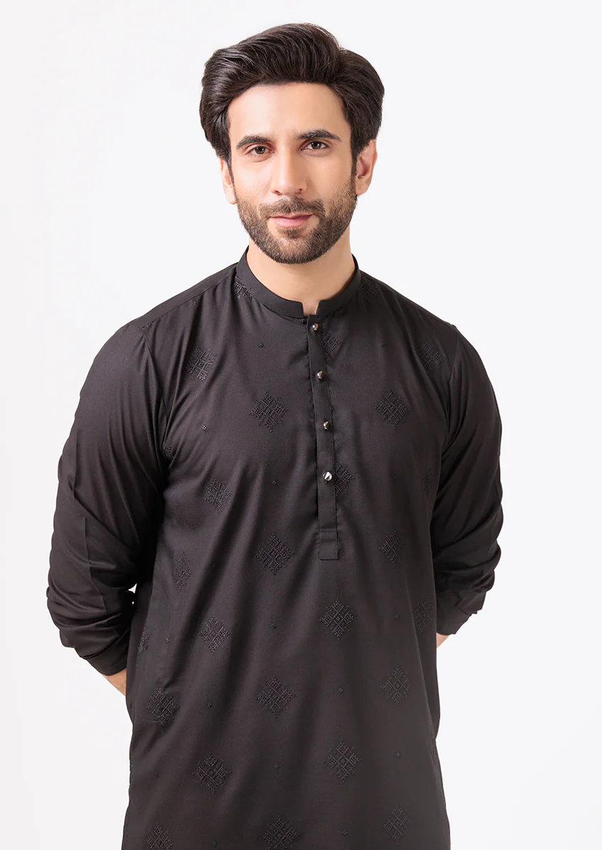 Black-Blended-Kurta Trouser - (M25KPS2002) - Image 5