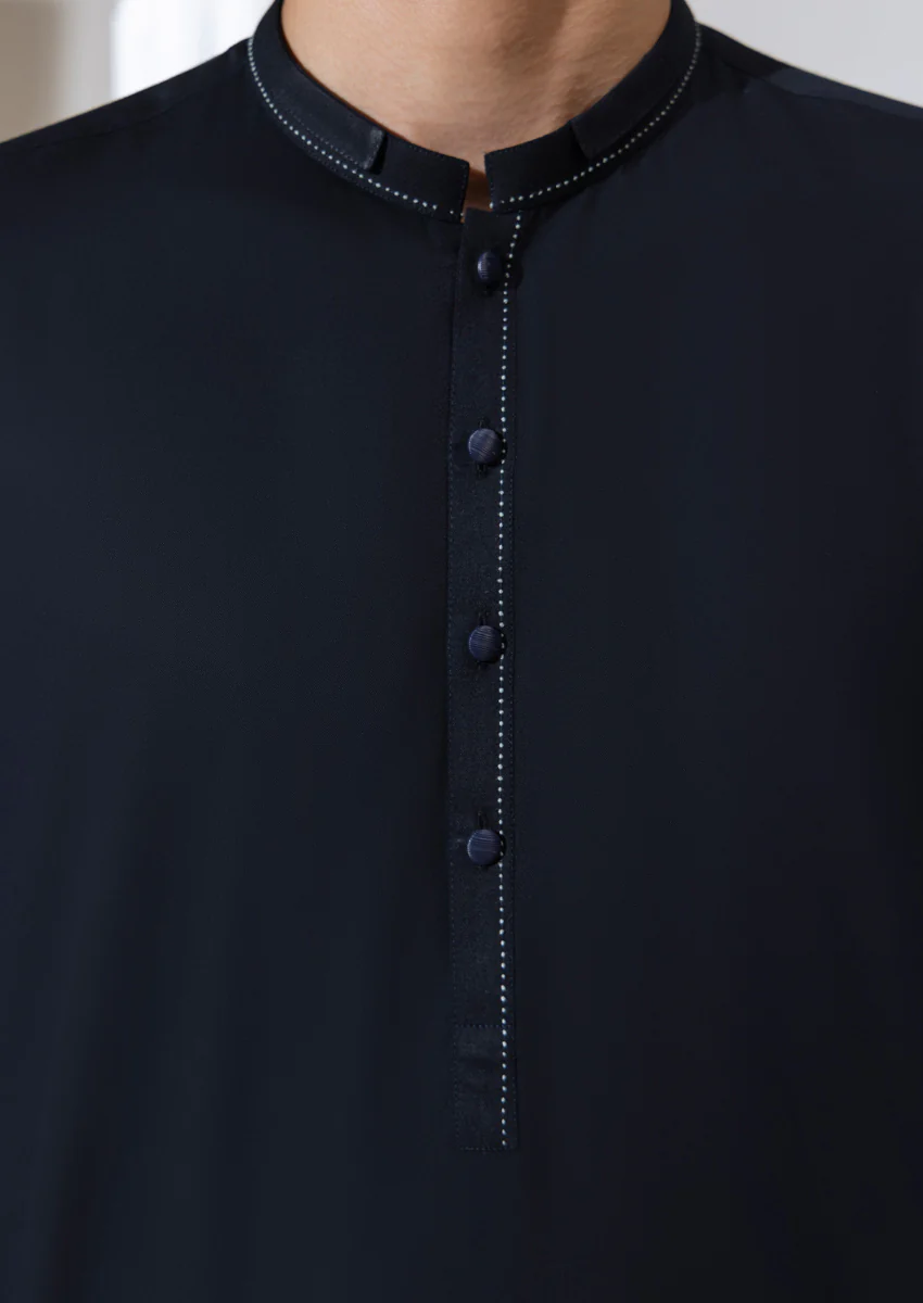 N-Blue-Blended-Kurta Trouser - (M25KPS2004) - Image 5
