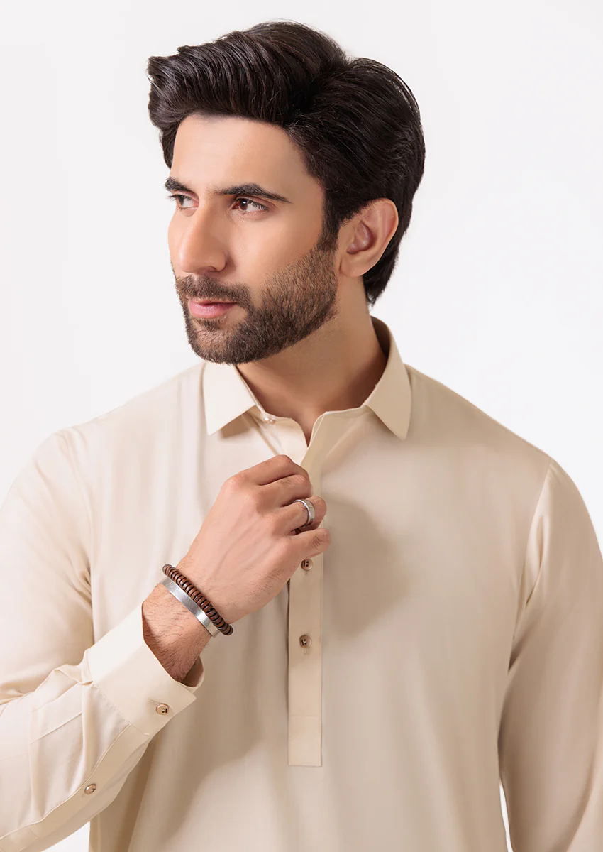Beige-Blended-Kurta Trouser - (M25KPS2005) - Image 5