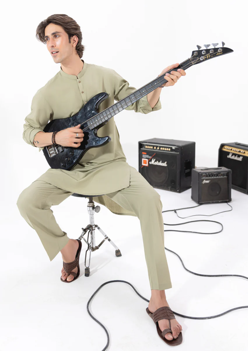 Olive-Blended-Kurta Trouser - (M25KPS2006) - Image 4