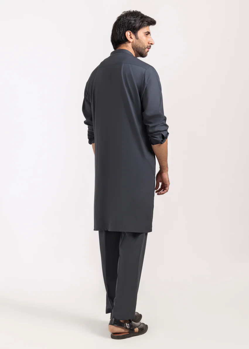 Charcoal-Blended-Kurta Trouser - (M25KPS2007) - Image 2