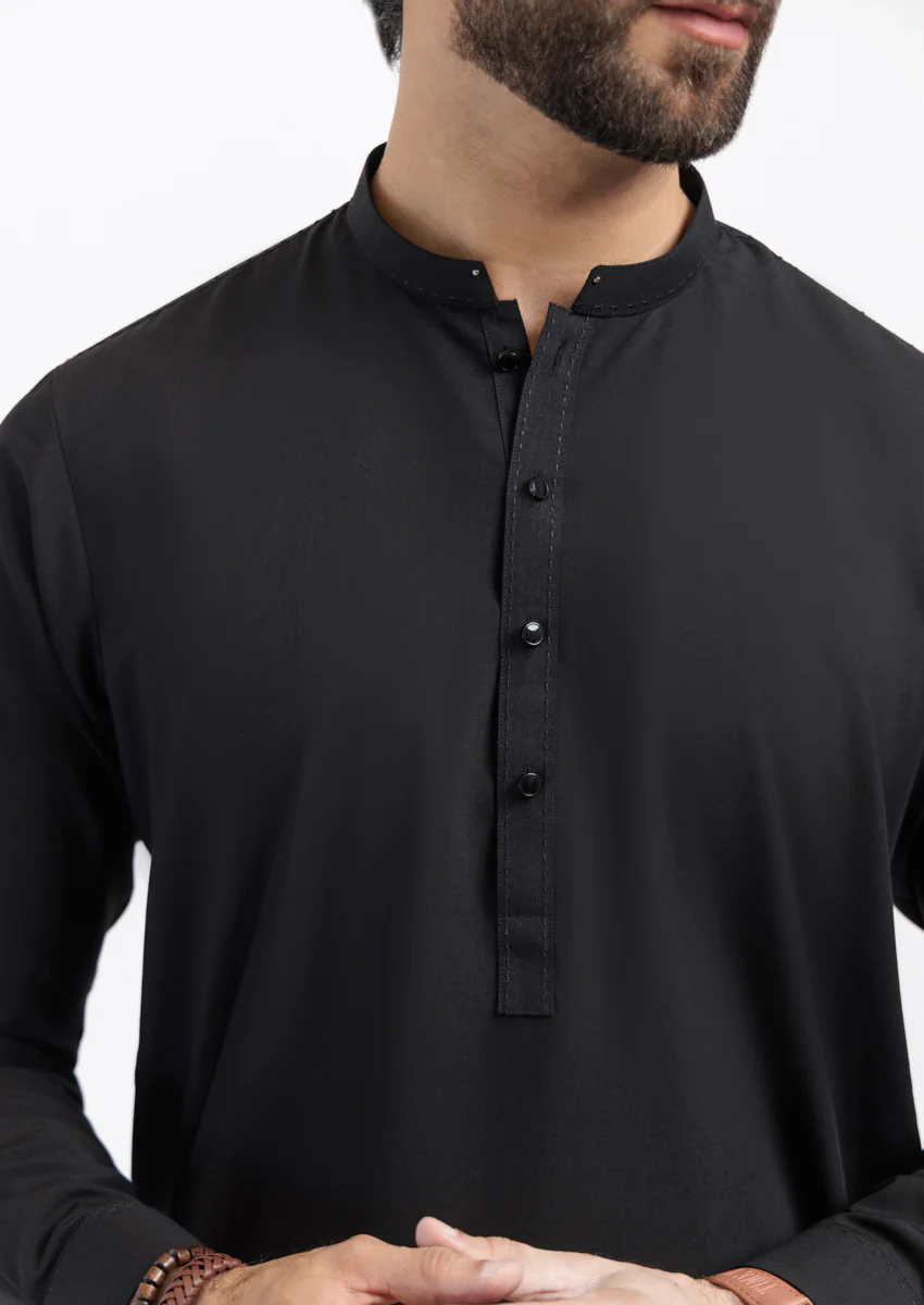 Black-Blended-Kurta Trouser - (M25KPS2008) - Image 3
