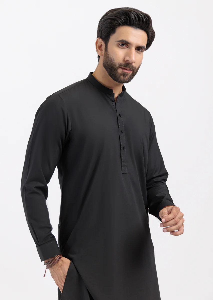 Black-Blended-Kurta Trouser - (M25KPS2008) - Image 5
