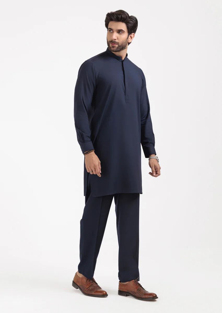 Navy-Blended-Kurta Trouser - (M25KPS2020) - Image 4