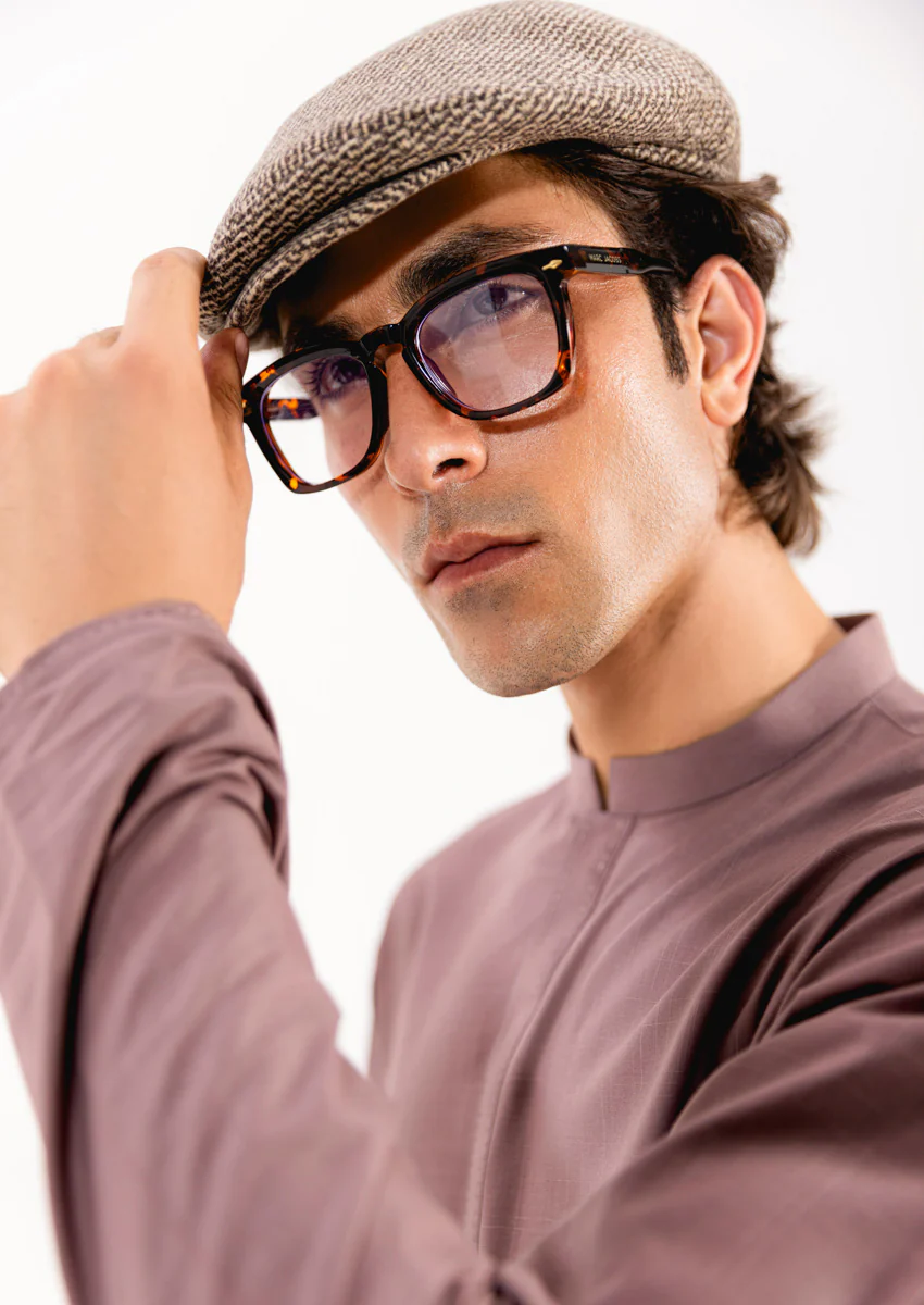 Mauve-Blended-Kurta - (M25KUE1042) - Image 5