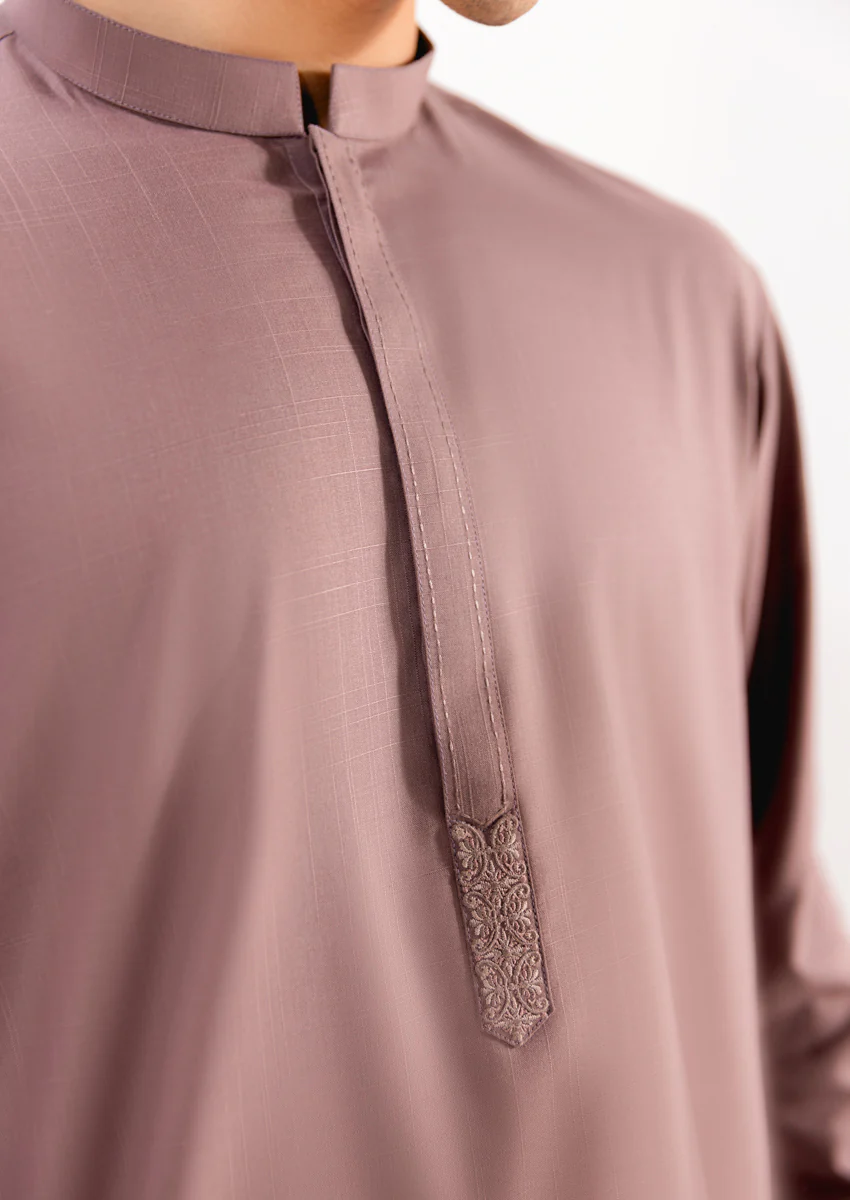 Mauve-Blended-Kurta - (M25KUE1042) - Image 6