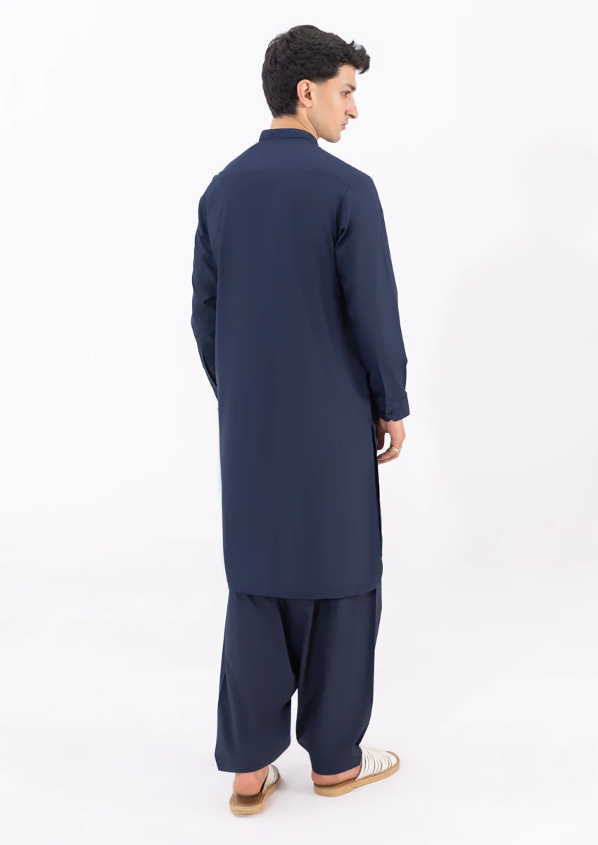 D-Navy-Blended-Shalwar Suit - (M25SSE2042) - Image 2