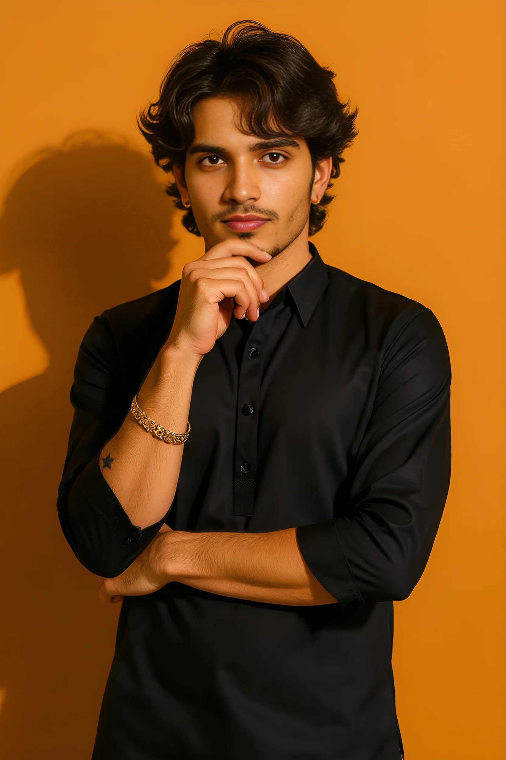 Charcoal-Blended-Shalwar Suit - (M25SSE2043) - Image 2