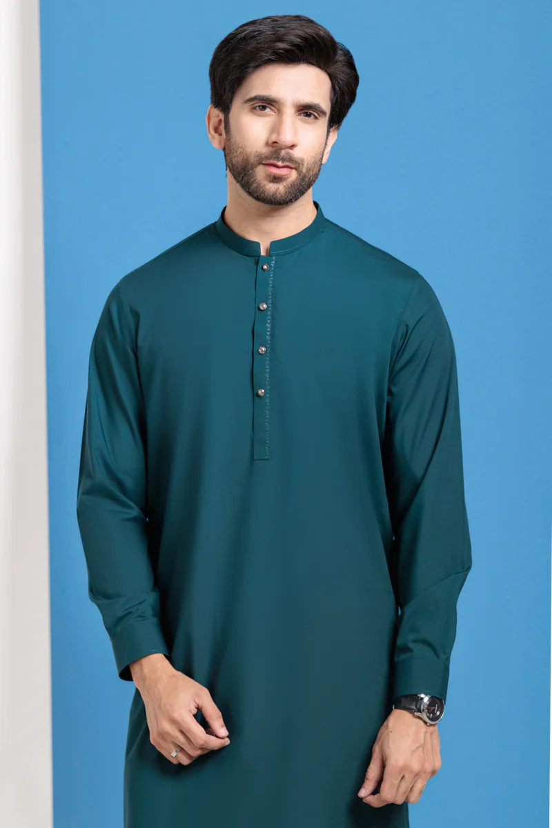 Green-Blended-Shalwar Suit - (M25SSE2045) - Image 4