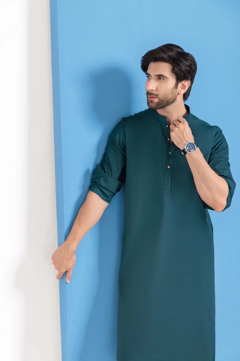 Green-Blended-Shalwar Suit - (M25SSE2045) - Image 5