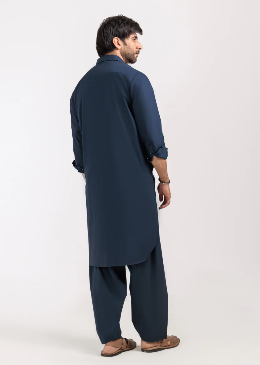 N-Blue-Blended-Shalwar Suit - (M25SSE2095) - Image 2