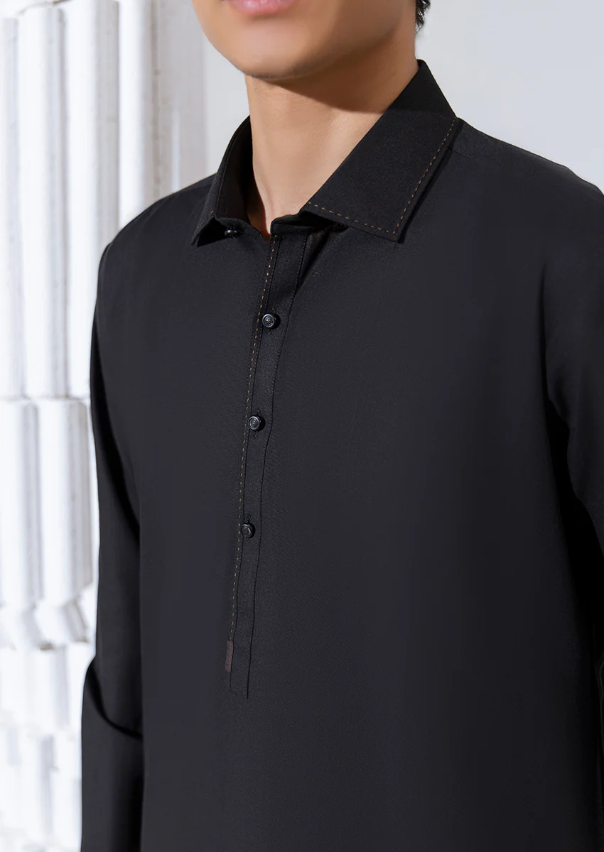 C-Black-Blended-Shalwar Suit  - (M25SSS2008) - Image 4
