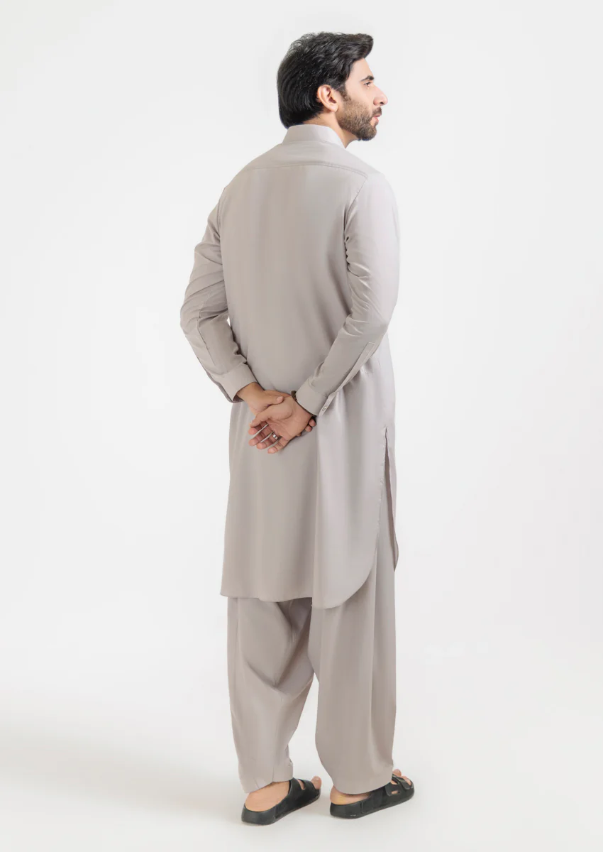 L-Fawn-Blended-Shalwar Suit - (M25SSS2013) - Image 2