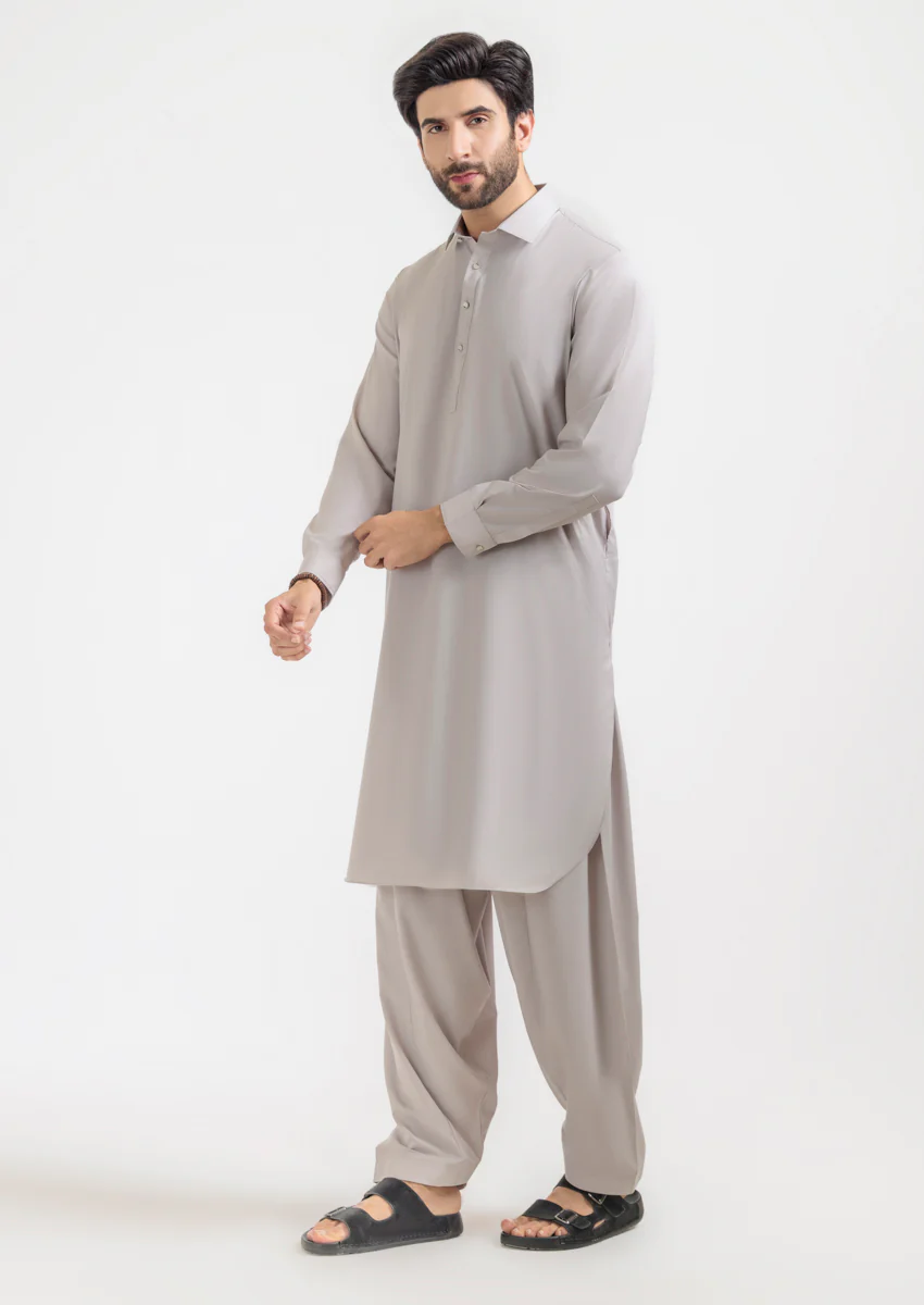 L-Fawn-Blended-Shalwar Suit - (M25SSS2013) - Image 3