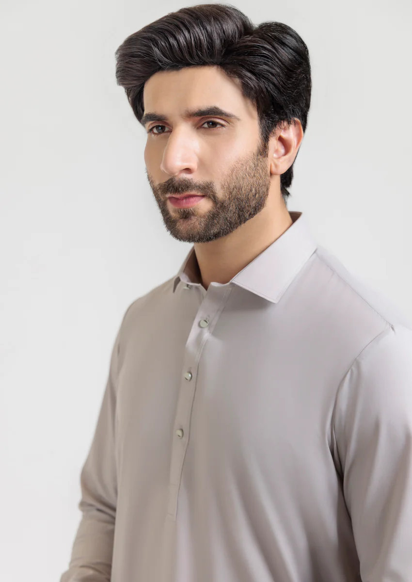 L-Fawn-Blended-Shalwar Suit - (M25SSS2013) - Image 5