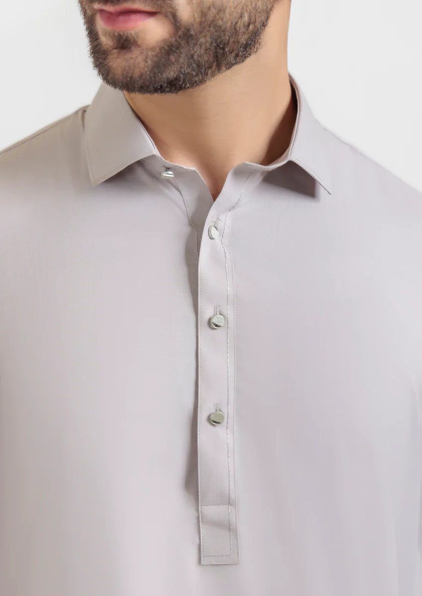 L-Fawn-Blended-Shalwar Suit - (M25SSS2013) - Image 6