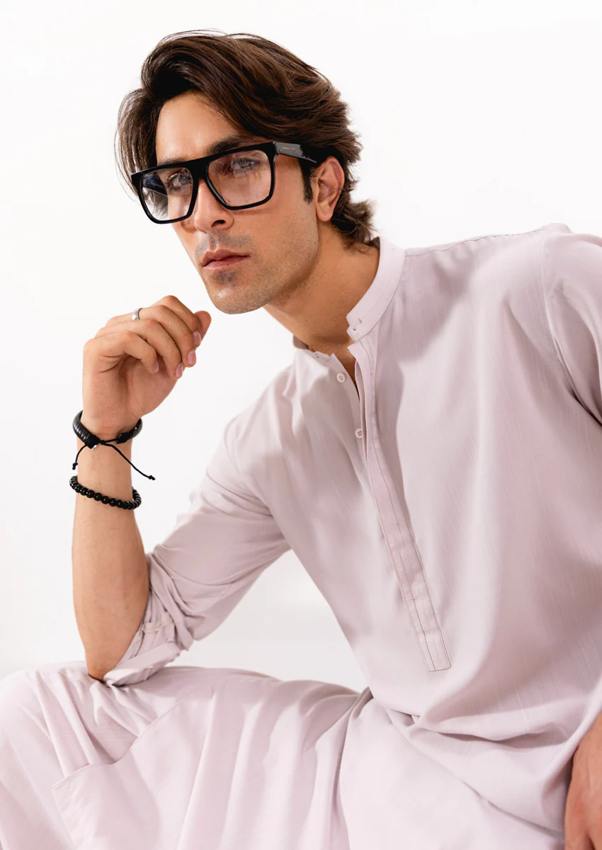 L-Fawn-Blended-Shalwar Suit - (M25SSS2017) - Image 3