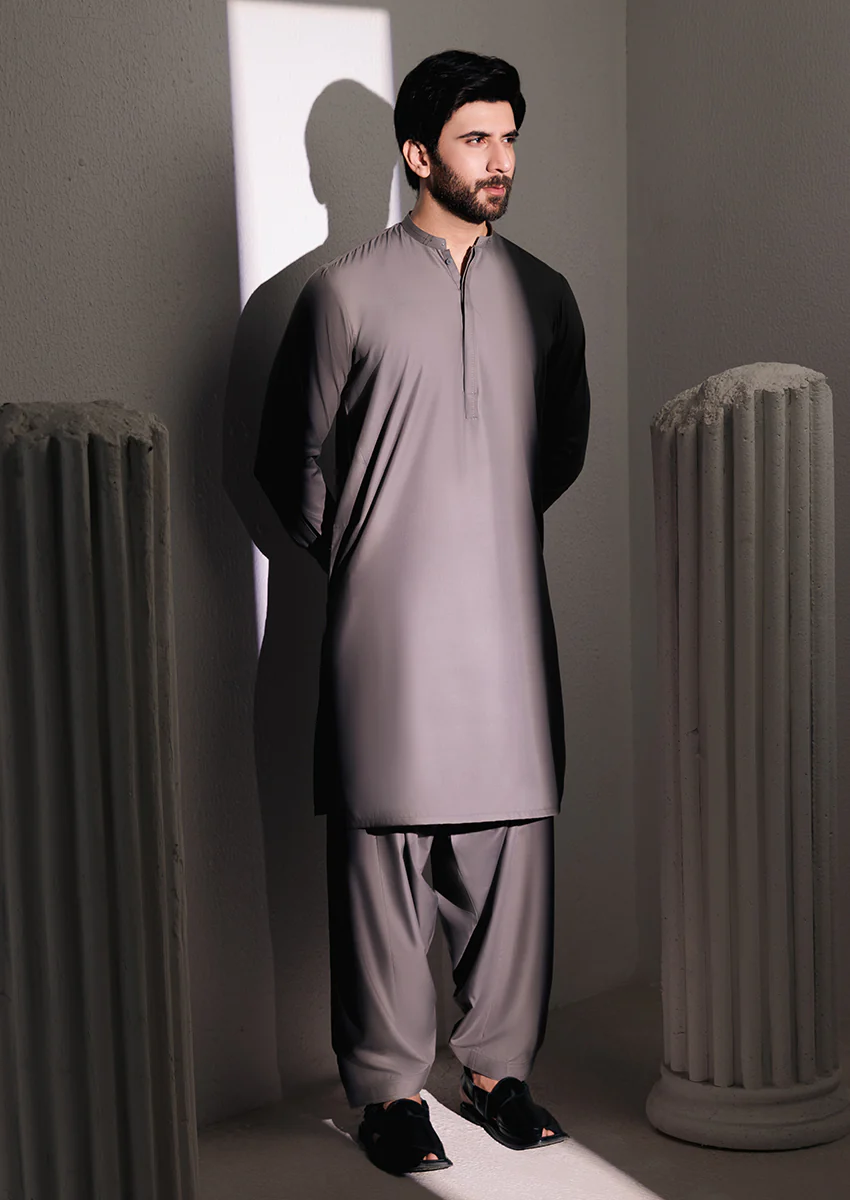 D-Grey-Blended-Shalwar Suit - (M25SSS2018) - Image 6