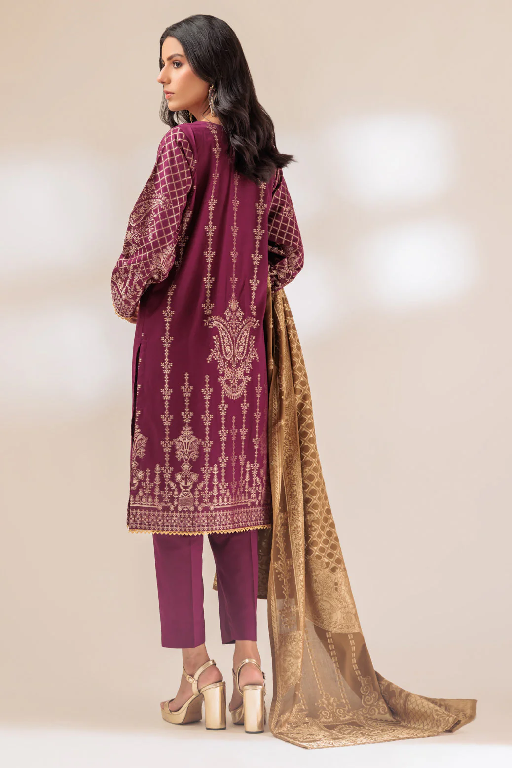 MAGENTA-JACQUARD-3 PIECE (PWJ5233P05) - Image 2